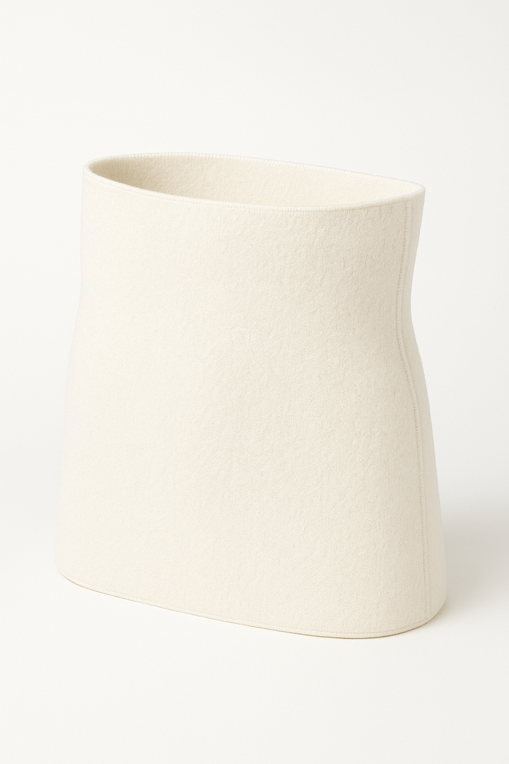 Angora & Yün Bel ve Sırt Isıtıcı Korse Unisex Beyaz