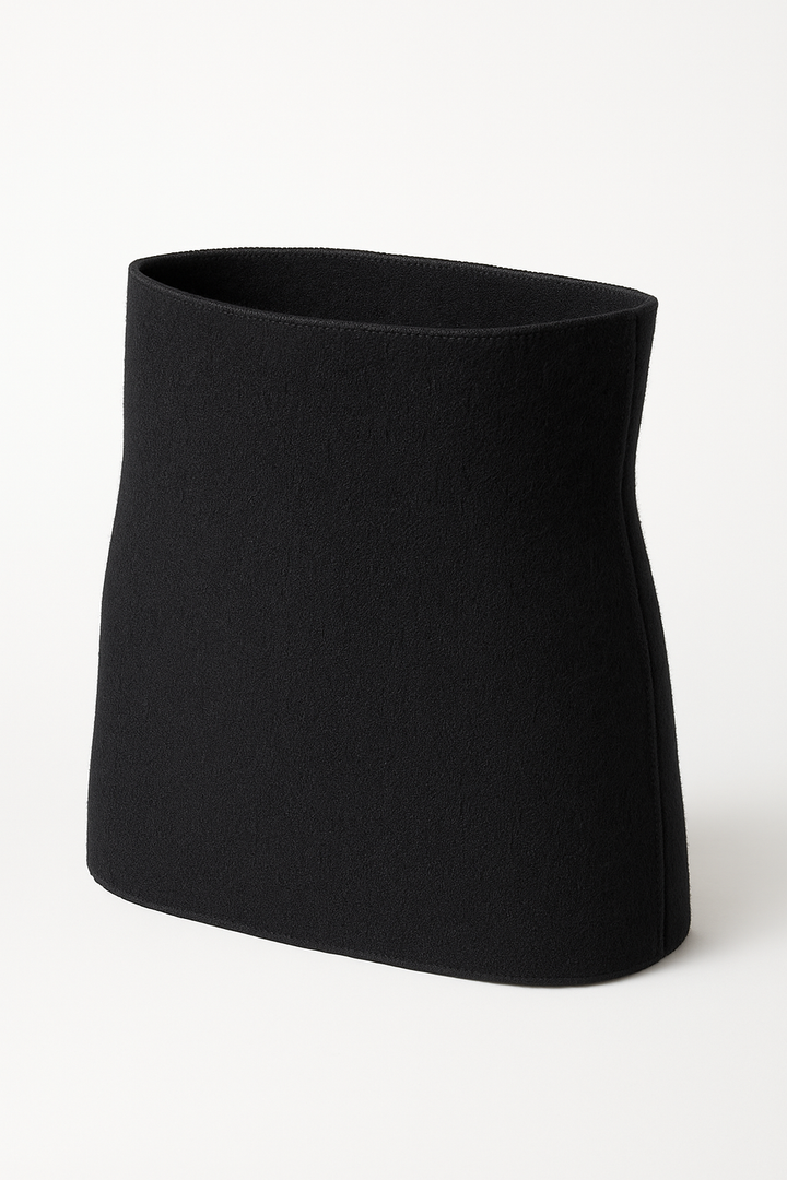 Angora & Yün Bel ve Sırt Isıtıcı Korse Unisex Siyah