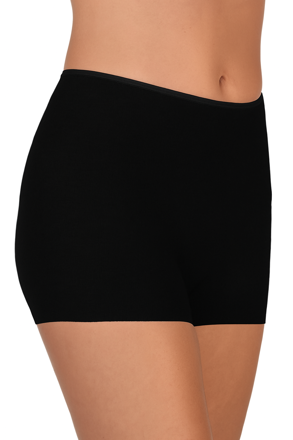 İpek Angora Karışımı Doğal Termal Seamless Boxer Kadın Siyah