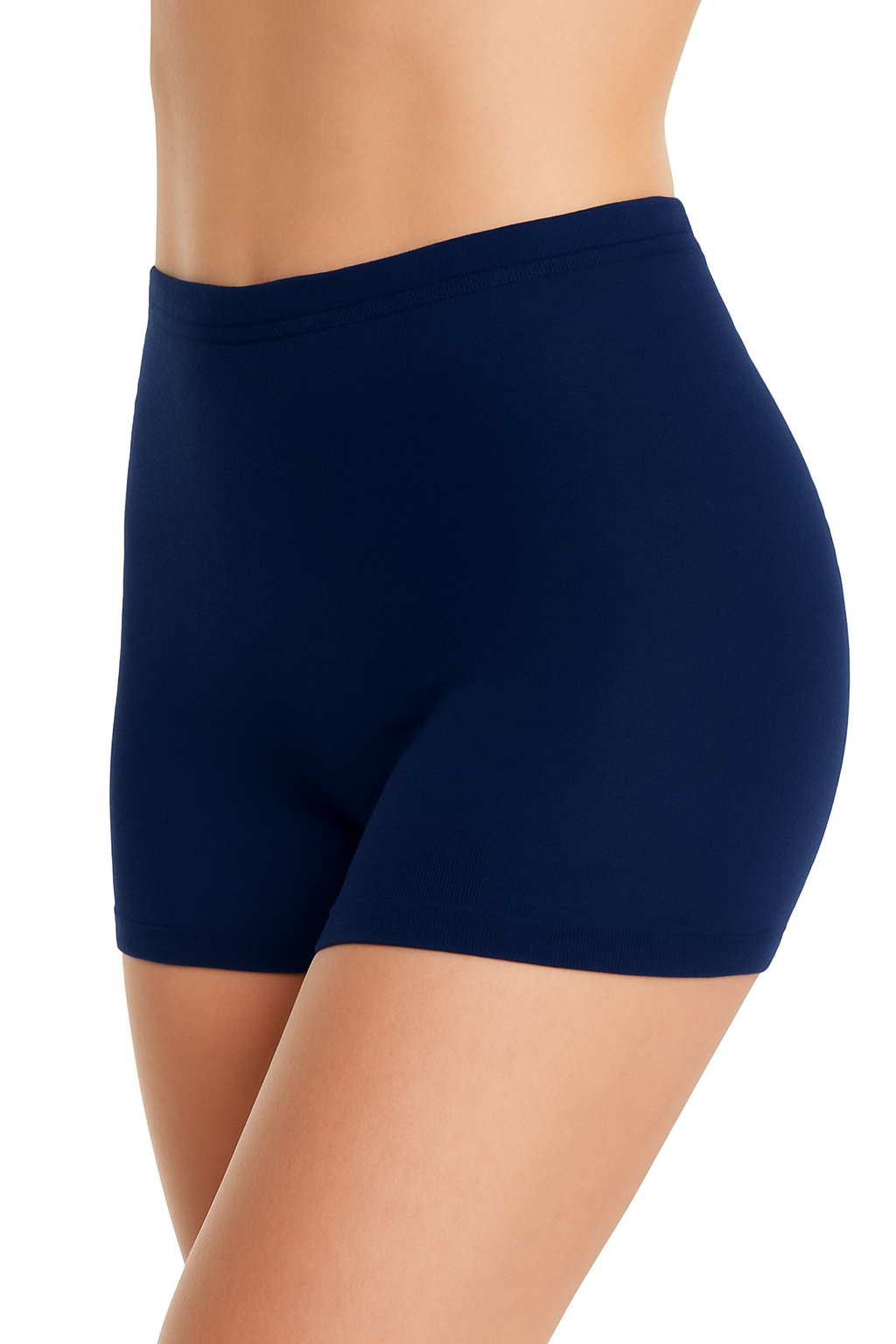 Yün & Angora Karışımı Doğal Termal Seamless Boxer Kadın Outlet Lacivert