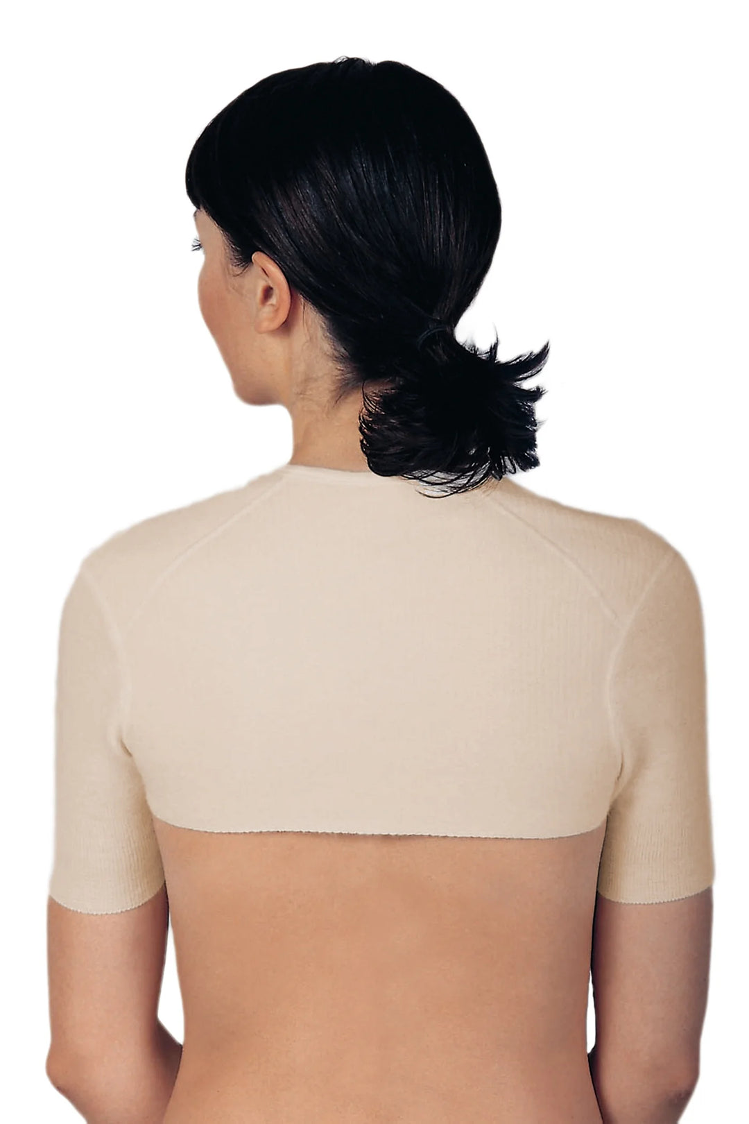 Angora & Yün Klasik Omuz & Sırt Isıtıcısı Kadın Bej