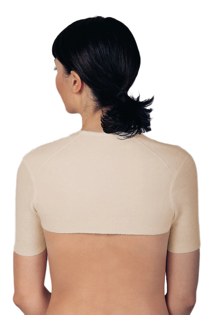 Angora & Yün Klasik Omuz & Sırt Isıtıcısı Kadın Bej