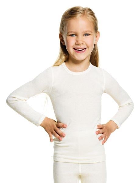 Angora Yünü Doğal Termal Çocuk Uzun Kollu Fanila (Unisex) Lacivert