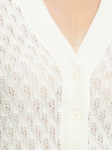 Angora Yünü Kadın Uzun Kollu Jakar Örgü Hırka