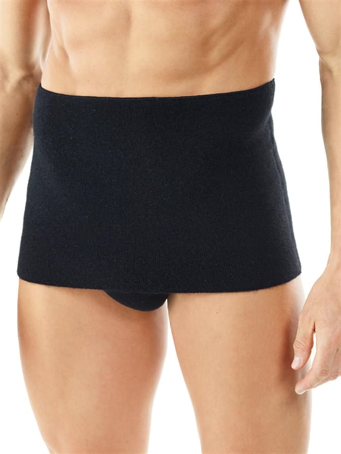 Outlet Angora & Yün Bel ve Sırt Isıtıcı Korse Unisex Siyah