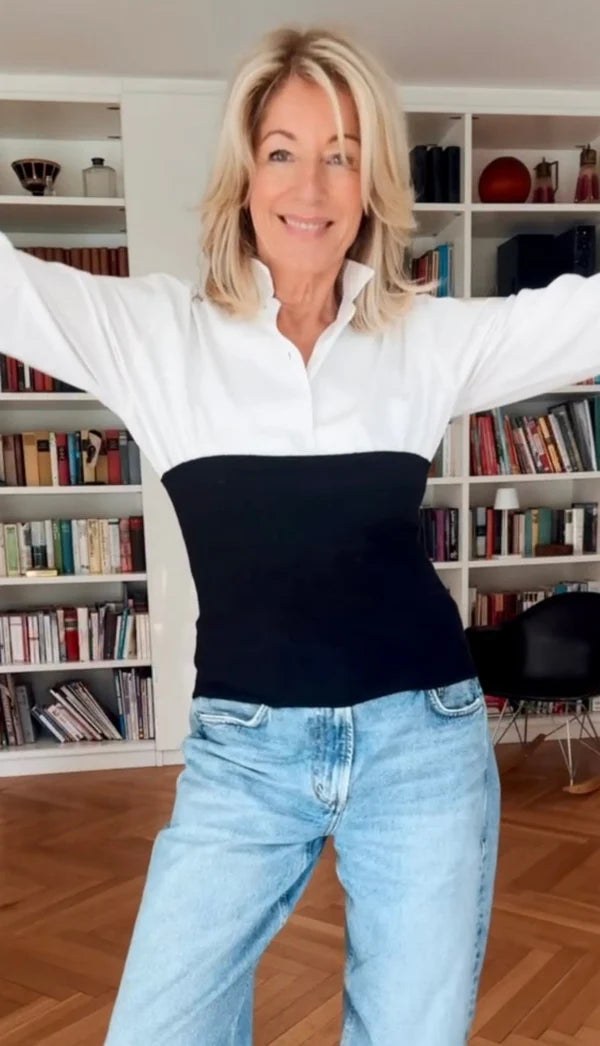 Angora Yünü Sportif Kadın Sırt Isıtıcısı Beyaz Outlet