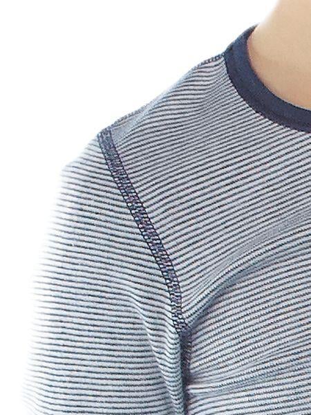 Angora Yünü Doğal Termal Çocuk Kısa Kollu Fanila (Unisex) Lacivert